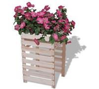 vidaXL Jardinière 38 x 36 x 60 cm Bois Multicolore G