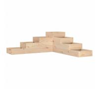 Vidaxl Jardinière 4 Niveaux 106x104,5x36 Cm Bois De Pin Massif