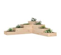 vidaXL Jardinière de jardin à 4 niveaux 106 x 104,5 x 36 cm Bois de pin massif