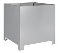 vidaXL Jardinière 40x40x40 cm acier inoxydable – bac à fleurs extérieur 851209