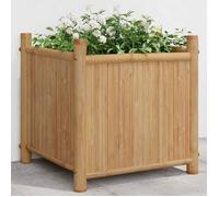 vidaXL Jardinière 40x40x40 cm bambou, lit surélevé, pot de fleurs, pot de fleurs, bac à fleurs, pot de jardin, support de 366464