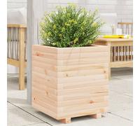Vidaxl Jardinière 40x40x49,5 Cm Bois De Pin Massif