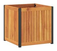 vidaXL Jardinière 45x45x44 cm bois massif d'acacia et acier