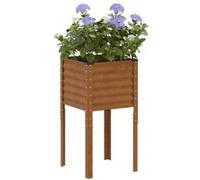 Vidaxl Jardinière 45x45x88 Cm Acier Résistant Aux Intempéries