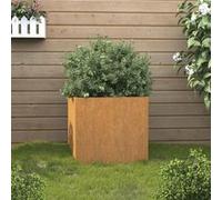 Vidaxl Jardinière Gris 49x47x46 Cm Acier Corten