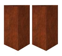 vidaXL Jardinière (bac à fleurs) 50x43x75 cm Acier Corten