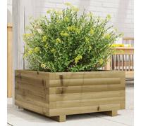 Vidaxl Jardinière 50x50x26,5 Cm Bois De Pin Imprégné
