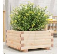 Vidaxl Jardinière 50x50x26,5 Cm Bois De Pin Massif