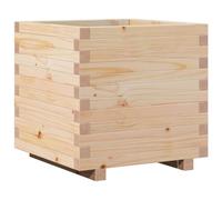 vidaXL Jardinière 50x50x49,5 cm Bois de pin Massif