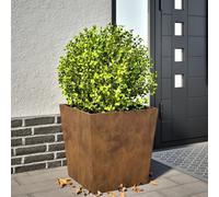 vidaXL Jardinière 50x50x50 cm Acier résistant aux intempéries, jardinière d'extérieur, boîte à Fleurs, boîte de Jardin, jardinière de Patio, boîte à Plantes