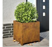 vidaXL Jardinière 50x50x50 cm acier corten, planteur, jardinière de patio, bac à fleurs, jardinière d'extérieur, boîte à 851219