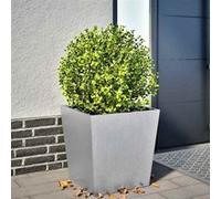 Jardinière 50x50x50 cm acier galvanisé, jardinière d'extérieur, boîte à fleurs, boîte de jardin, jardinière de patio, 851076