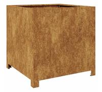 vidaXL Jardinière 50x50x50 cm Acier résistant aux intempéries, planteur, jardinière de Patio, bac à Fleurs, jardinière d'extérieur, boîte à Fleurs, bac à Jardin