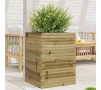 vidaXL Jardinière 50x50x68,5 cm bois de pin imprégné