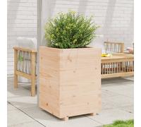 Vidaxl Jardinière 50x50x72,5 Cm Bois De Pin Massif