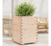 Vidaxl Jardinière 50x50x72 Cm Bois De Pin Massif