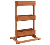 vidaXL Étagère à Plantes en Bois de Sapin 52x30x78 cm, 3 Niveaux, Support à Fleurs, Décoration Maison, Jardin, Balcon ou Terrasse, Porte-Pots, Peinture à l’Eau