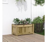 vidaXL Jardinière 837447 60x31x31 cm Bois de pin imprégné Marron G