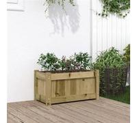 vidaXL Jardinière 837447 60x31x31 cm Bois de pin imprégné Marron G
