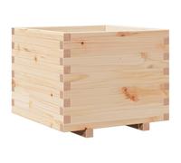 vidaXL Jardinière 60x60x49,5 cm Bois de pin Massif, jardinière d'extérieur, bac à Fleurs, boîte à Plantes, jardinière de terrasse, jardinière d'herbes