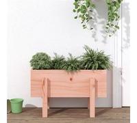 vidaXL Jardinière 62x30x38 cm bois massif Douglas 825182 Marron G