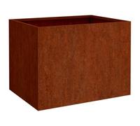 vidaXL Jardinière acier Corten 62×47×46 cm – Bac à fleurs extérieur
