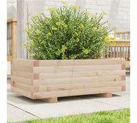 vidaXL Jardinière 70x40x26,5 cm bois de pin massif, jardinière d'extérieur, bac à fleurs, boîte à plantes, jardinière de terrasse, jardinière d'herbes