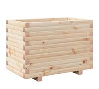 Vidaxl Jardinière 70x40x49,5 Cm Bois De Pin Massif