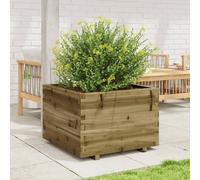 Vidaxl Jardinière 70x70x49,5 Cm Bois De Pin Imprégné