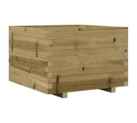 vidaXL Jardinière 70x70x49,5 cm – Bois de pin imprégné, pour extérieur
