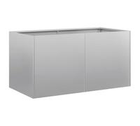 vidaXL Jardinière 860673 80x40x40 cm acier galvanisé - Gris G