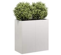 Vidaxl Jardinière 80x40x80 Cm Acier Inoxydable