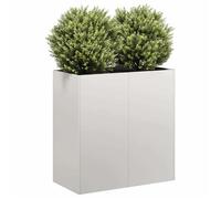 vidaXL Jardinière 80x40x80 cm Acier Inoxydable, Pot de Fleurs, Support de Plantes, lit surélevé, Support de jardinière, bac à Plantes