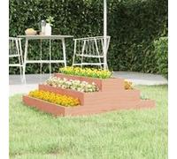 vidaXL Jardinière 80x80x27 cm Bois de douglas massif 823897 Multicolore G