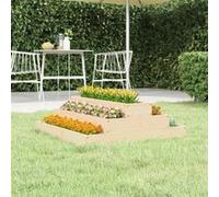 vidaXL Jardinière 80x80x27 cm Bois massif de pin 823892 Multicolore G