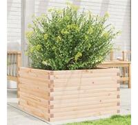 vidaXL Jardinière 80x80x45,5 cm bois de pin massif, jardinière d'extérieur, bac à fleurs, boîte à plantes, jardinière de terrasse, jardinière d'herbes 847258
