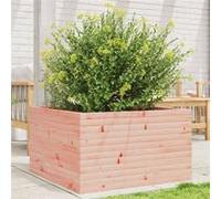 Jardinière 80x80x45,5 cm bois massif de douglas, jardinière d'extérieur, bac à fleurs, boîte à plantes, jardinière de terrasse