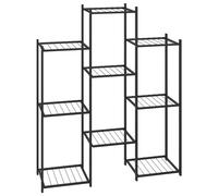 Vidaxl Jardinière 83x25x100 Cm Noir Fer Noir