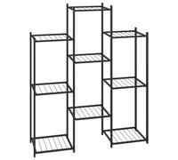 Vidaxl Jardinière 83x25x100 Cm Noir Fer Noir