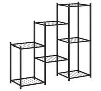 vidaXL Jardinière-étagère pour plantes d'intérieur 83x25x80 cm Noir Fer