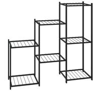 Vidaxl Jardinière 83x25x80 Cm Noir Fer Noir