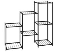 Vidaxl Jardinière 83x25x80 Cm Noir Fer Noir