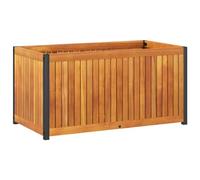 vidaXL Jardinière 85x45x44 cm bois massif d'acacia et acier