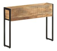 Vidaxl Jardinière 90x20x68 Cm Bois De Manguier Brut
