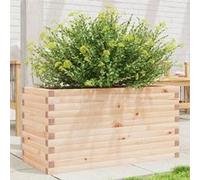 Jardinière 90x40x45,5 cm bois de pin massif, jardinière d'extérieur, bac à fleurs, boîte à plantes, jardinière de 847268