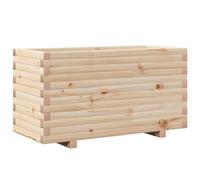 vidaXL Jardinière 90×40×49,5 cm – Bois de pin massif – Marron G