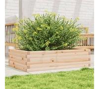 Jardinière 90x60x23 cm bois de pin massif, jardinière d'extérieur, bac à fleurs, boîte à plantes, jardinière de 847233