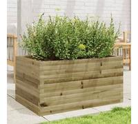 Jardinière 90x60x45,5 cm bois de pin imprégné, jardinière d'extérieur, bac à fleurs, boîte à plantes, jardinière de 847282
