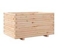 vidaXL Jardinière 90x60x49,5 cm Bois de pin Massif, jardinière d'extérieur, bac à Fleurs, boîte à Plantes, jardinière de terrasse, jardinière d'herbes