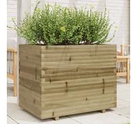 Jardinière 90x60x72,5 cm bois de pin imprégné, jardinière d'extérieur, bac à fleurs, bac à tomates, jardinière de 3282608